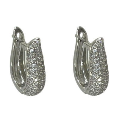 گوشواره زنانه ژوپینگ مدل جواهری کد E6470
