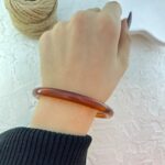 دستبند زنانه بنگل مدل رزین کد B5382