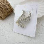 گل سینه زنانه مدل پروانه کد G4075