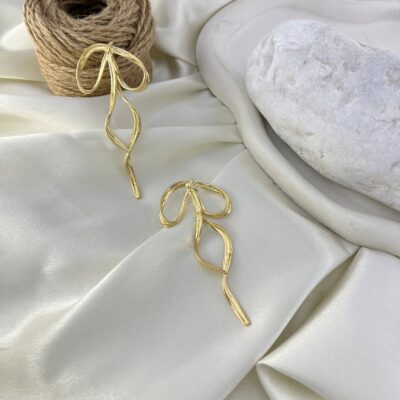 گوشواره زنانه مدل پاپیون کد E6327