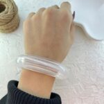 پیش‌نویس دستبند زنانه بنگل مدل رزین کد B5403