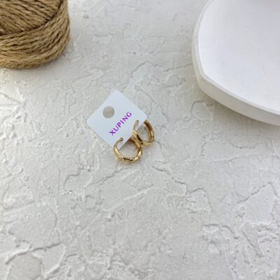 گوشواره زنانه ژوپینگ مدل حلقه ای اینه کد E6240