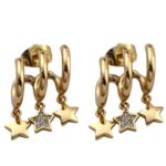 گوشواره زنانه ژوپینگ مدل ستاره کد E5993