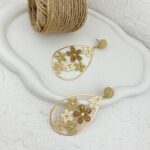 گوشواره زنانه مدل گل کد E5277