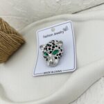 گل سینه زنانه مدل ببر کد G4002