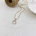 گردنبند ژوپینگ زنانه مدل نعل اسب کد N4962