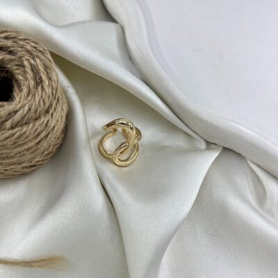 انگشتر زنانه مدل پیچ و حلقه کد R51813