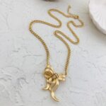 گردنبند زنانه مدل پاپیون کد N4982