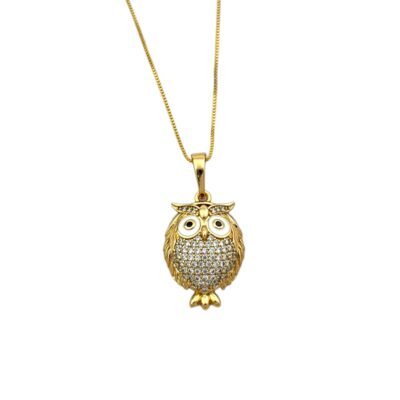 گردنبند زنانه ژوپینگ مدل جغد کد N4993