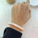 دستبند زنانه بنگل مدل رزین کد B5402