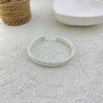 دستبند زنانه بنگل مینیمال مدل طنابی کد B5332