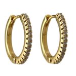 گوشواره زنانه ژوپینگ مدل جواهری تنیسی کد E6043