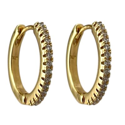 گوشواره زنانه ژوپینگ مدل جواهری تنیسی کد E6043