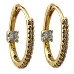 گوشواره زنانه ژوپینگ مدل جواهری کد E6001
