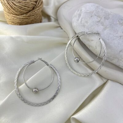 گوشواره زنانه مدل حلقه ای کد E6368