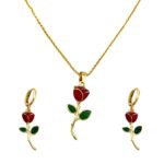 نیم ست زنانه مدل گل رز کد M4323