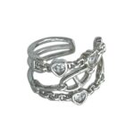 گوشواره زنانه ایرکاف مدل نگین E6203