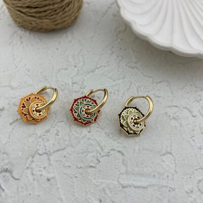 گوشواره زنانه میناکار مدل مهره کد E5794