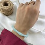 دستبند زنانه بنگل مدل رزین کد B5561