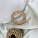 دستبند زنانه بنگل مدل رزین کد B5577