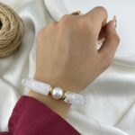 دستبند زنانه بنگل مدل رزین کد B5559