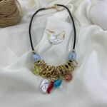 نیم ست زنانه گل و الماس کد N5291