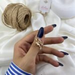 گردنبند زنانه ژوپینگ مدل پاپیون نگین دار کد N5298