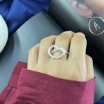 انگشتر زنانه مدل پیچی کد R51886