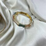 دستبند زنانه بنگل مدل میناکاری B5517