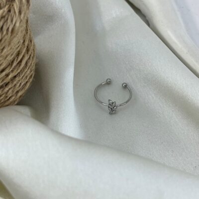 انگشتر پا و بند انگشتی زنانه مدل برگ کد A4625