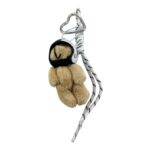 آویز کیف چارم بگ کلاه کاسکت خرس موتور سوار کد J4200