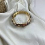 دستبند زنانه بنگل مدل میناکاری B5513