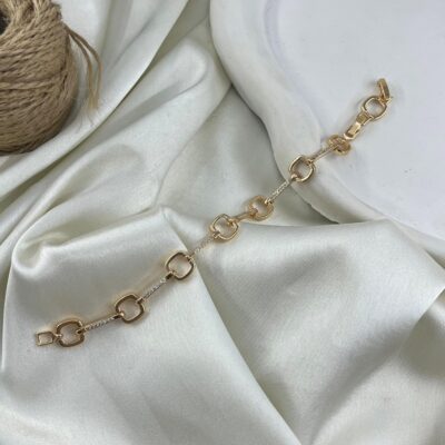 دستبند زنانه مدل مربع جواهری کد B5545