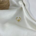 انگشتر پا و بند انگشتی زنانه مدل گل کد A4602