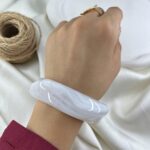 دستبند زنانه بنگل مدل رزین کد B5592