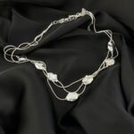 گردنبند زنانه مدل مینیمال سه لاین کد N5294