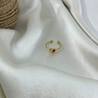 انگشتر پا و بند انگشتی زنانه مدل قلب کد A4605