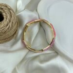 دستبند زنانه بنگل مدل میناکاری B5516