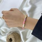 دستبند زنانه بنگل میناکاری کد B5514
