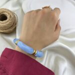 دستبند زنانه بنگل مدل رزین کد B5579