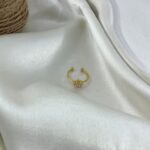 انگشتر پا و بند انگشتی زنانه مدل گل کد A4604