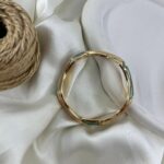 دستبند زنانه بنگل مدل میناکاری B5516