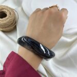 دستبند زنانه بنگل مدل رزین کد B5591