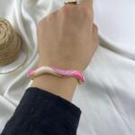 دستبند زنانه بنگل مدل میناکاری B5516