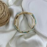 دستبند زنانه بنگل مدل میناکاری B5516