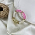 دستبند زنانه بنگل مدل رزین کد B5573