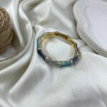 دستبند زنانه بنگل مدل میناکاری B5517