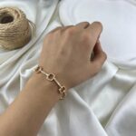 دستبند زنانه مدل مربع جواهری کد B5545