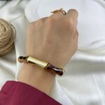 دستبند زنانه بنگل مدل رزین کد B5567