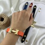 دستبند زنانه چرمی مدل هرمس کد B5536